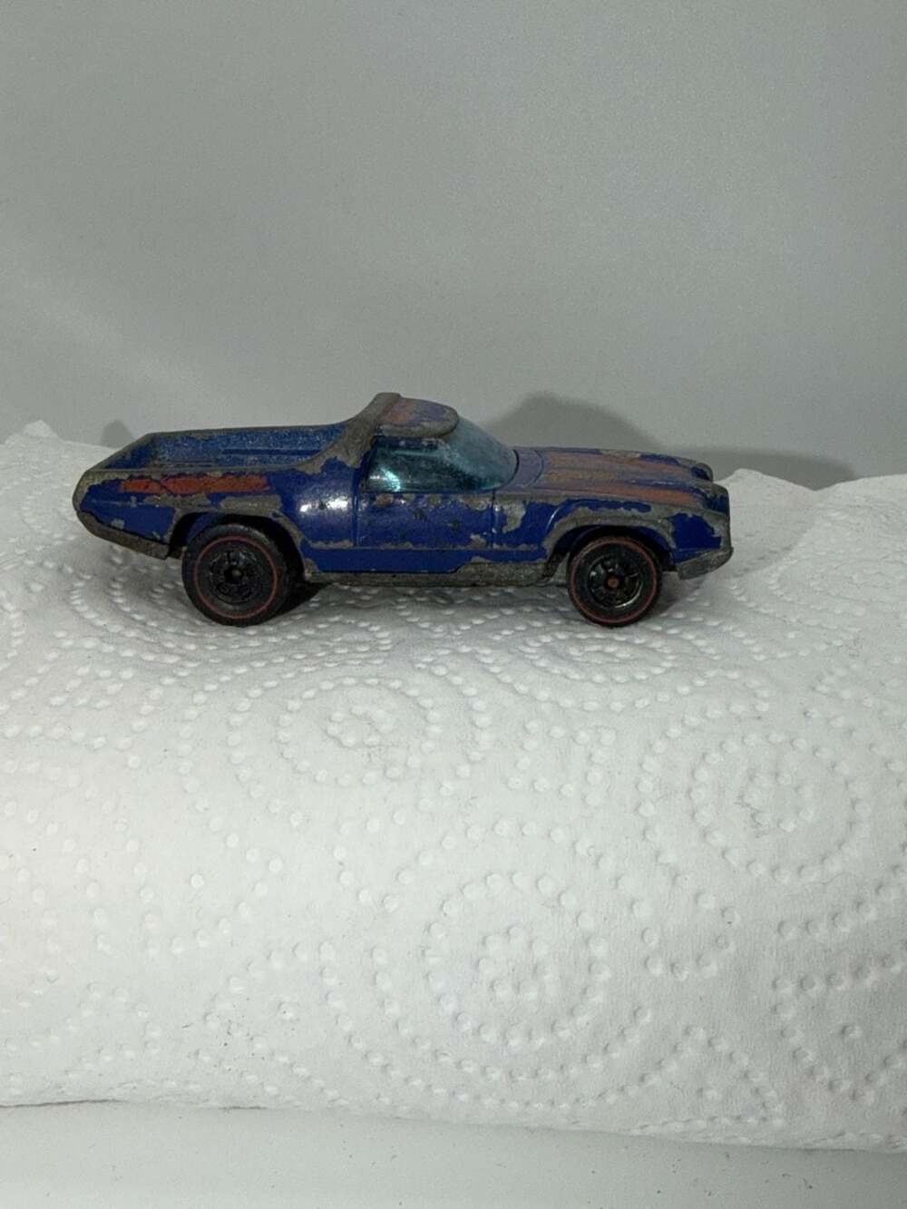 Vintage 1973 Hot Wheels Redline Breakaway Bucket Blue Diecast Toy Car